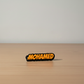 Bangres Font Keychain on Desk