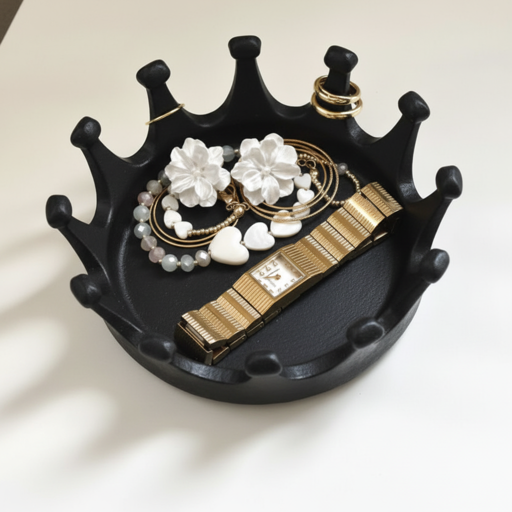 Black Crown Jewelry Organizer