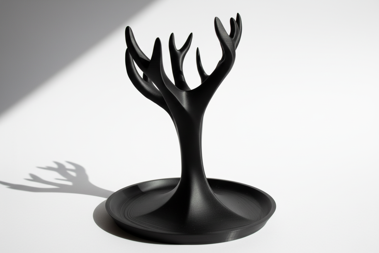 Black Tree Jewelry Stand - White Background