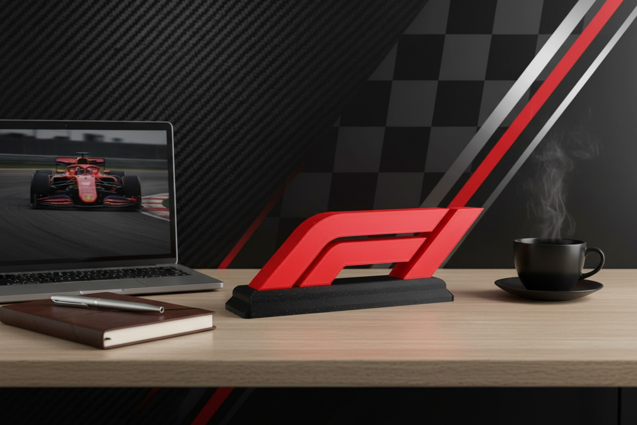 F1 Logo Desk Stand - Lifestyle