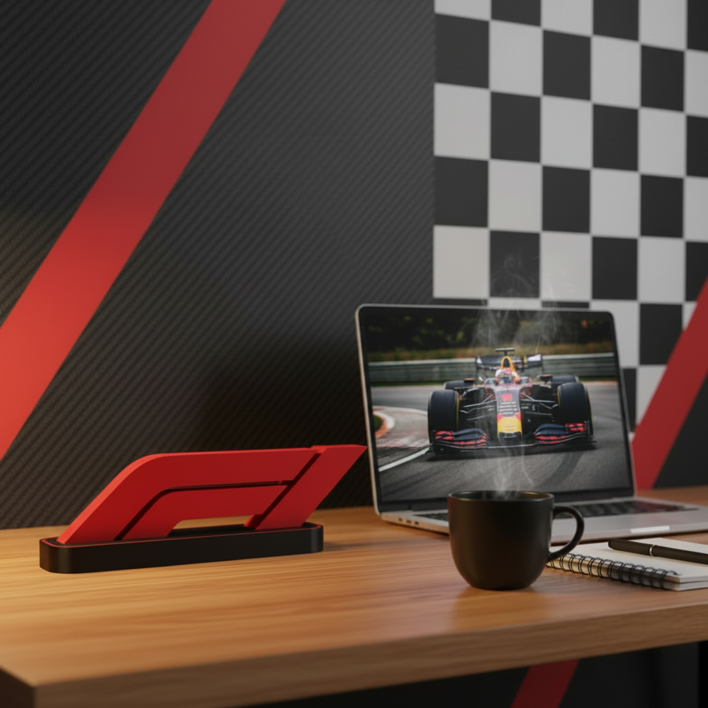 F1 Logo Desk Stand - Lifestyle