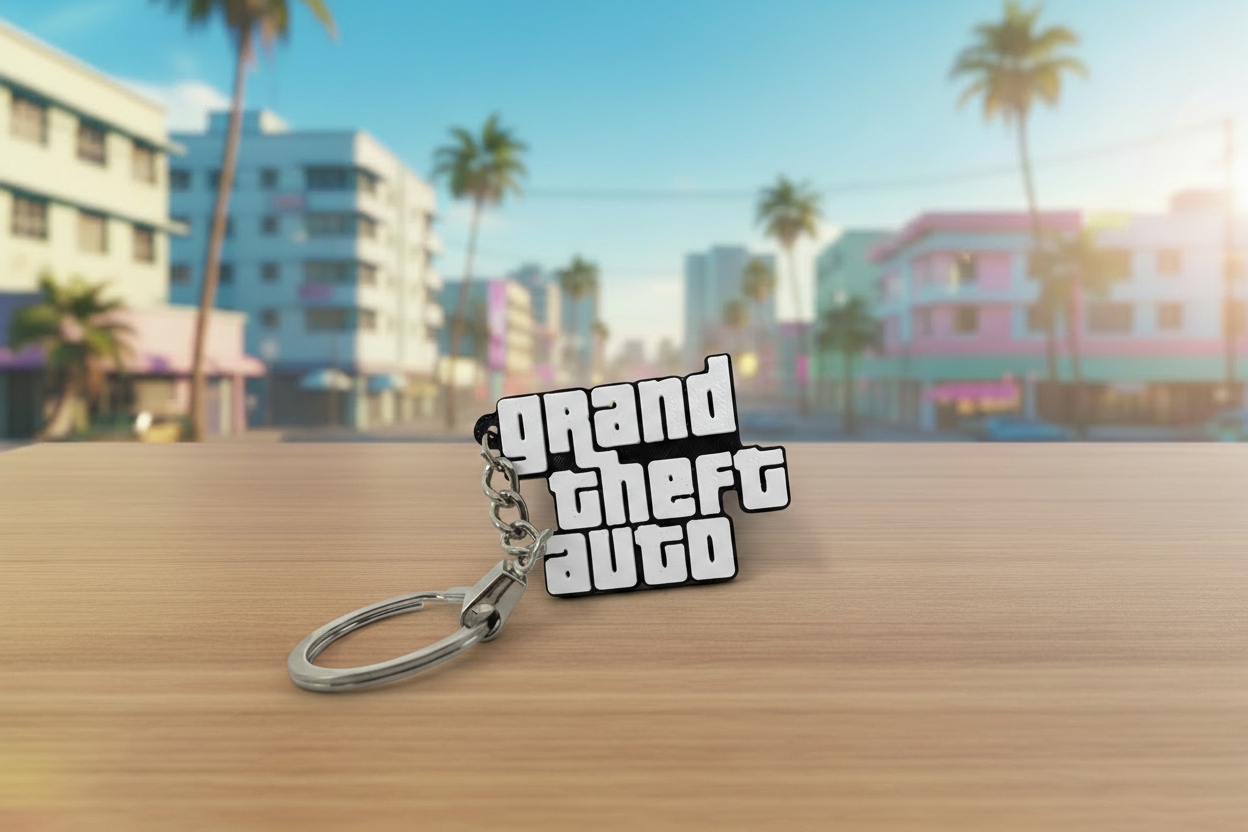GTA Logo Keychain on Unified Theme