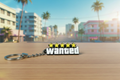 GTA Wanted Keychain on Desk