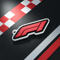 F1 Logo Keychain top view