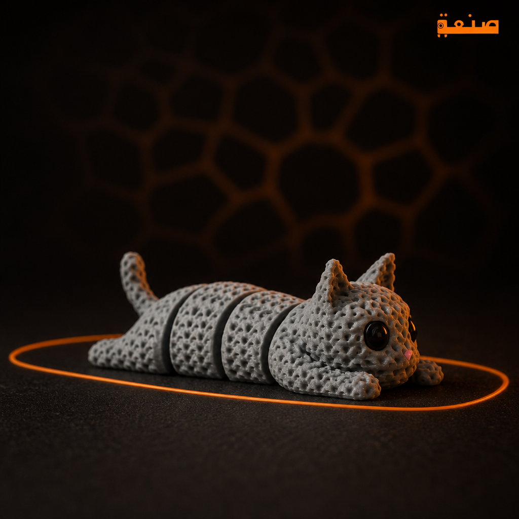 Articulated Knitted Cat