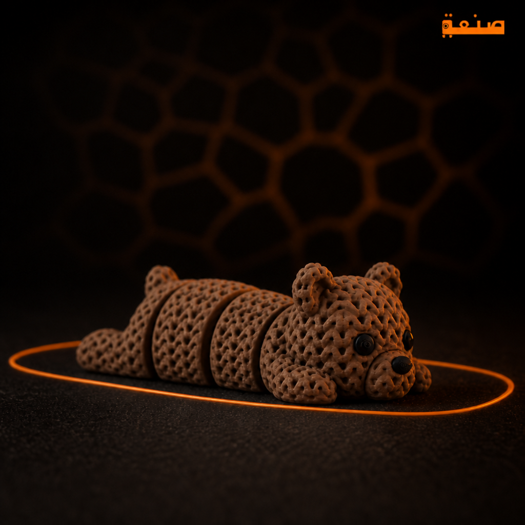 Articulated Knitted Bear