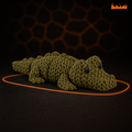 Articulated Knitted Crocodile