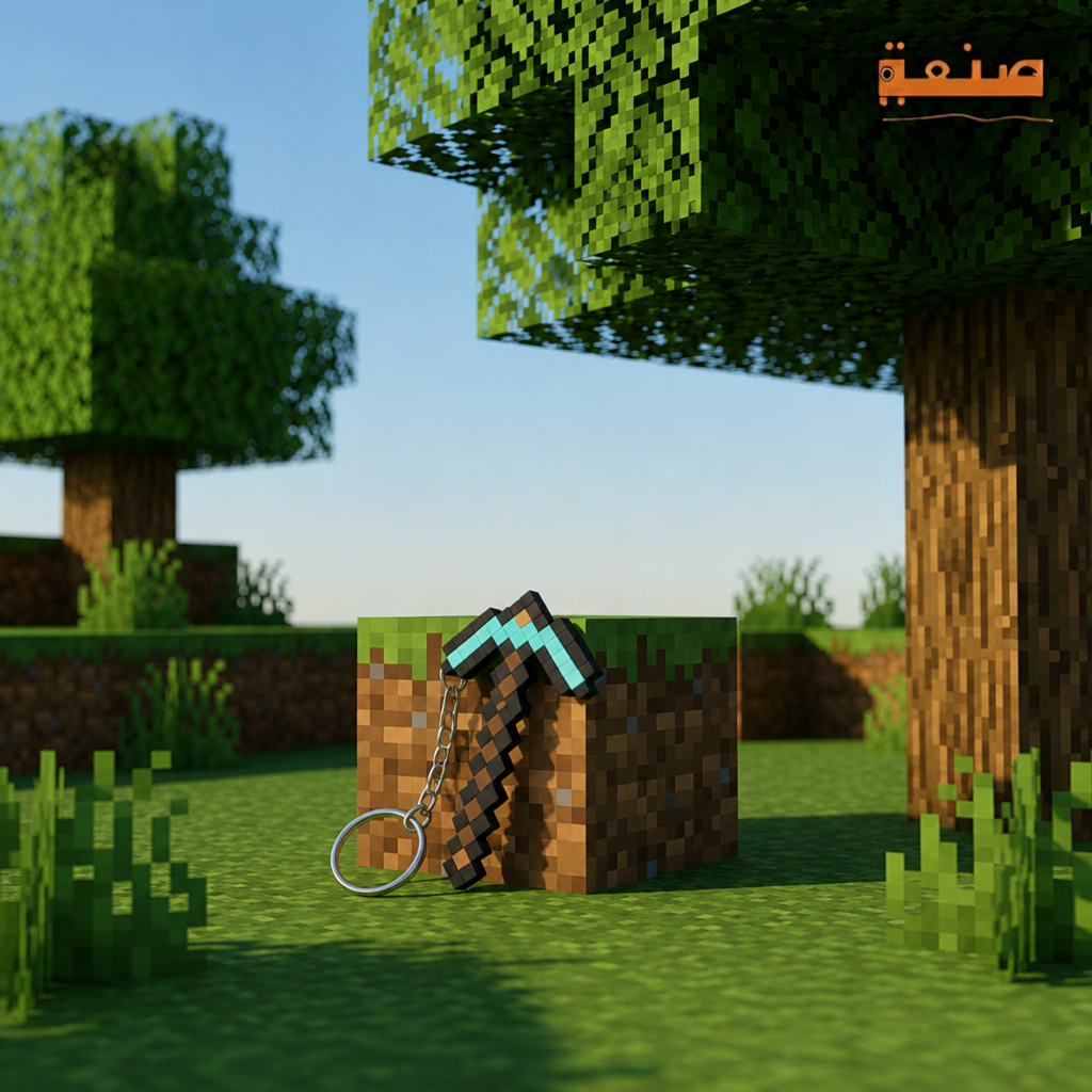 Minecraft Diamond Tools Keychains