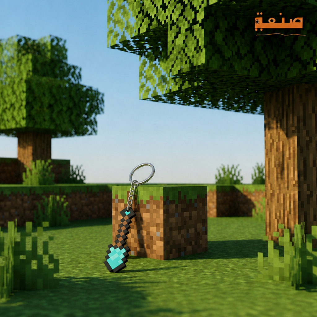 Minecraft Diamond Tools Keychains