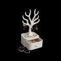 White Tree Jewelry Box with Drawer
